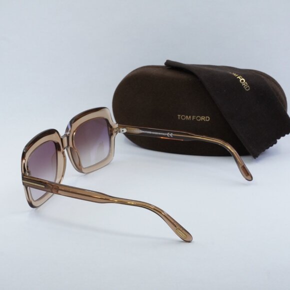 Tom Ford Wallis FT0688 45G Sunglasses - Shiny Light Brown Frame main image 7